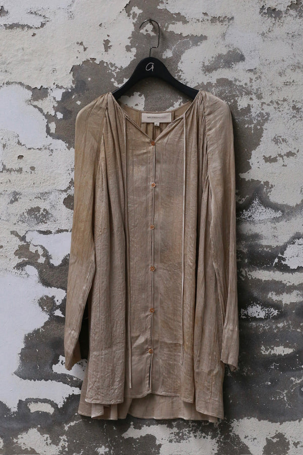 Mutedance 25 Spring/Summer Silk Printed Top Series MD-MD25SS49-BEIGE MD25SS48